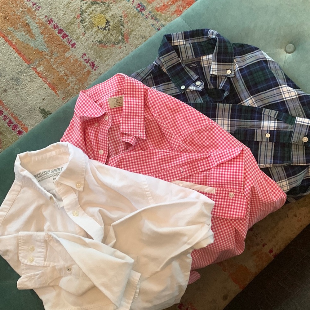 3 mens button downs